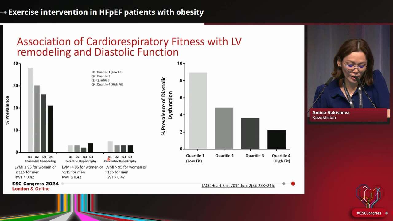 Exercise intervention in HFpEF patients with obesity