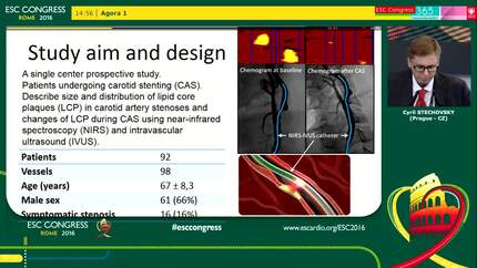 Effect of carotid stenting on the lipid core of atherosclerotic carotid stenosis assessed by near-infrared spectroscopy and intravascular ultrasound