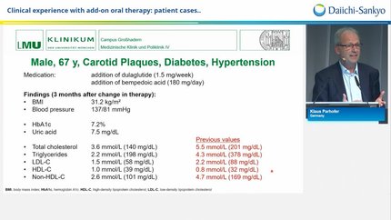 Clinical experience with add-on oral therapy: patient cases..