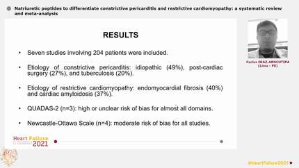 Natriuretic peptides to differentiate constrictive pericarditis and restrictive cardiomyopathy: a systematic review and meta-analysis