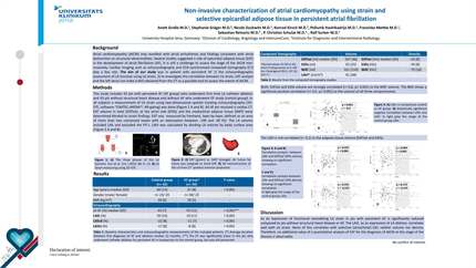 Non-invasive characterization of atrial cardiomyopathy using strain and selective epicardial adipose tissue in persistent atrial fibrillation