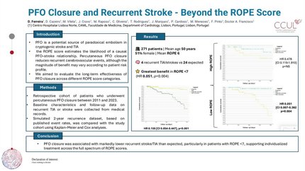 PFO closure and recurrent stroke - beyond the ROPE score