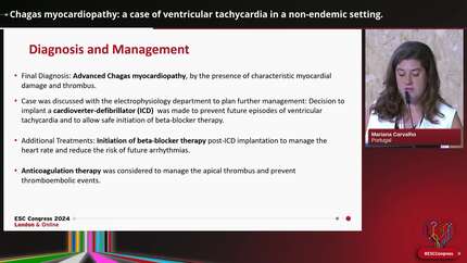 Chagas myocardiopathy: a case of ventricular tachycardia in a non-endemic setting.