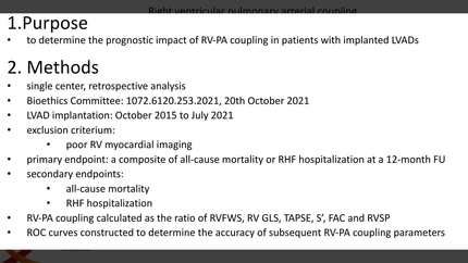 Right ventricular pulmonary arterial coupling in patients with implanted left ventricular assist devices