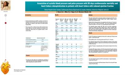 Association of systolic blood pressure and pulse pressure with 30-days cardiovascular mortality and heart failure rehospitalization in patients with heart failure with reduced ejection fraction