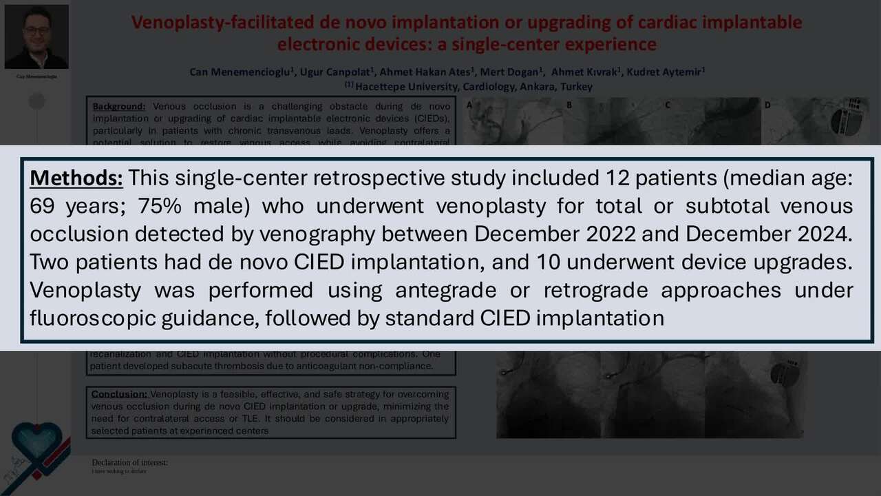Venoplasty-facilitated de novo implantation or upgrading of cardiac implantable electronic devices: a single-center experience