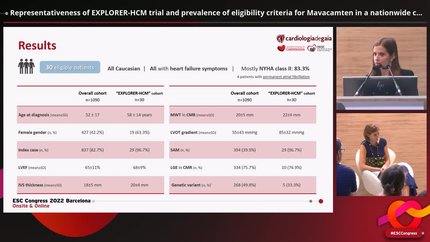 Representativeness of EXPLORER-HCM trial and prevalence of eligibility criteria for Mavacamten in a nationwide cohort 
