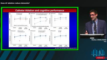 Atrial fibrillation (AF) ablation and dementia