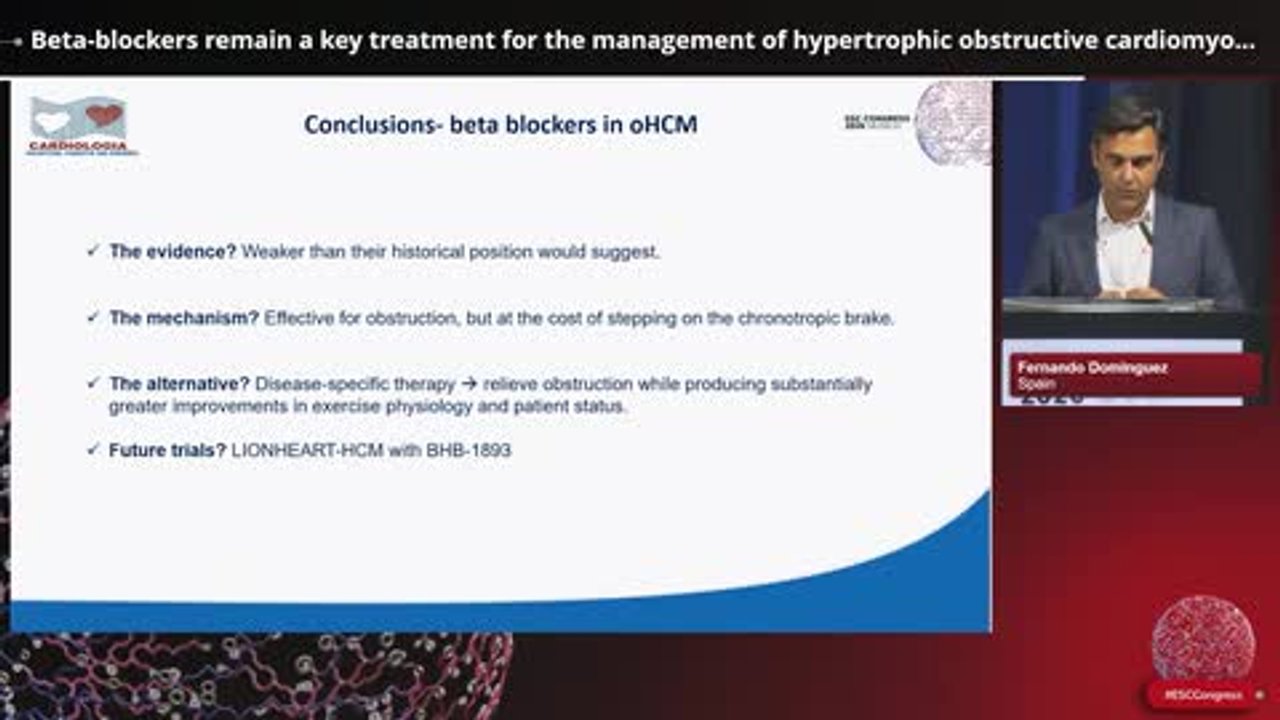 Great Debate: beta-blockers remain a key treatment for the management of hypertrophic obstructive cardiomyopathy 