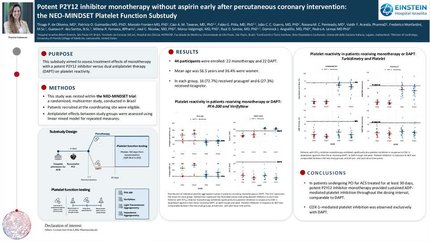 Potent P2Y12 inhibitor monotherapy without aspirin early after percutaneous coronary intervention: the NEO-MINDSET Platelet Function Substudy