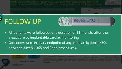 Ablation outcomes after PVI with PFA vs. CBA using alternative success definitions - insights from the SINGLE-SHOT CHAMPION trial using Continuous rhythm monitoring