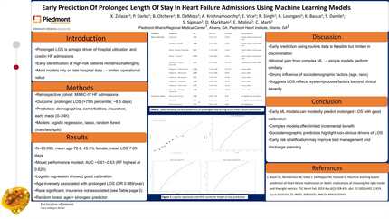 Early prediction of prolonged length of stay in heart failure admissions using machine learning models