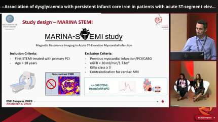 Association of dysglycaemia with persistent infarct core iron in patients with acute ST-segment elevation myocardial infarction