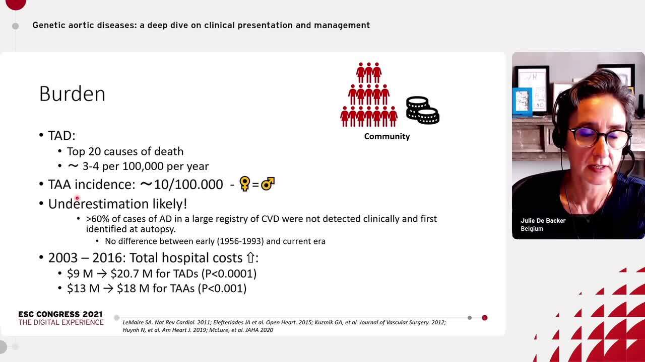 Burden of genetic aortic diseases and screening strategies.
