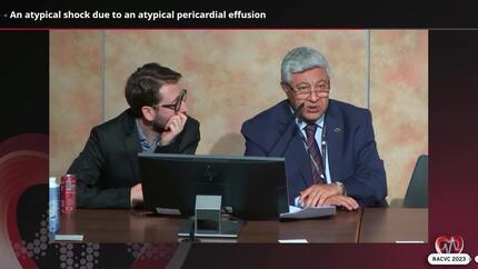 An atypical shock due to an atypical pericardial effusion