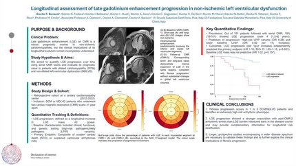 Longitudinal assessment of late gadolinium enhancement progression in non-ischemic left ventricular dysfunction
