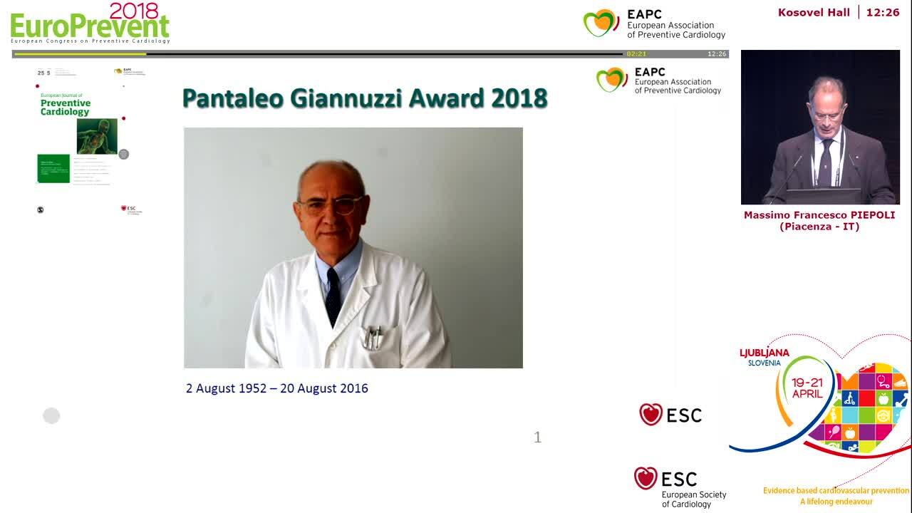 Pantaleo Giannuzzi Award.