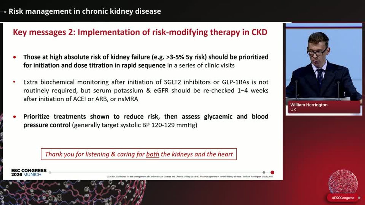 2026 ESC Guidelines for the Management of Cardiovascular Disease and Chronic Kidney Disease