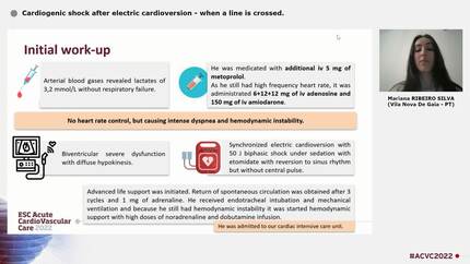 Cardiogenic shock after electric cardioversion - when a line is crossed.