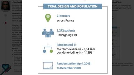Chlorhexidine versus povidone-iodine alcoholic solutions in cardiac implantable electronic devices. The CHLOVIS randomized study.