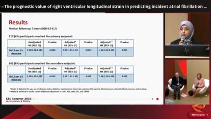 Prognostic Value of Right Ventricular Longitudinal Strain in