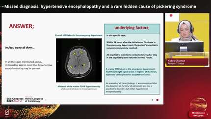 Missed diagnosis: hypertensive encephalopathy and a rare hidden cause of pickering syndrome