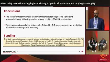 Mortality prediction using high-sensitivity troponin after coronary artery bypass surgery  