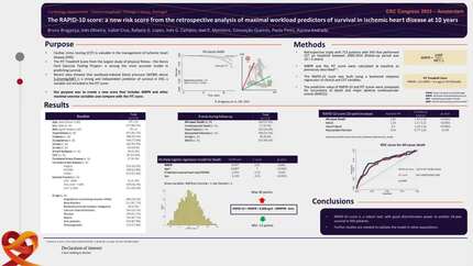 The RAPID-10 score: a new risk score from the retrospective analysis of maximal workload predictors of survival in ischemic heart disease at 10 years
