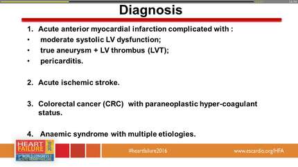 Transitory thrombotic storm associated with myocardial infarction and dramatic systemic impact