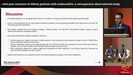 One-year outcome of elderly patients with endocarditis: a retrospective observational study