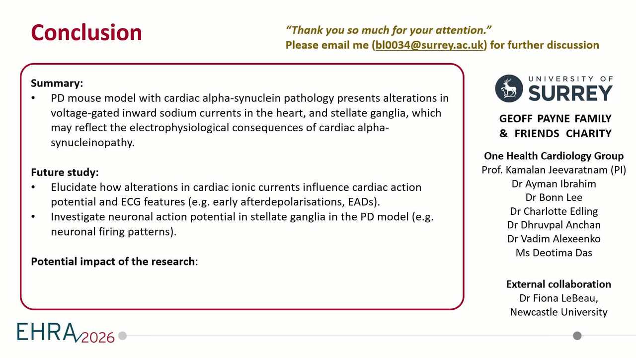 Alteration of ionic channel gating properties of inward sodium and outward potassium currents in the ventricle and stellate ganglia in murine Parkinson's disease model