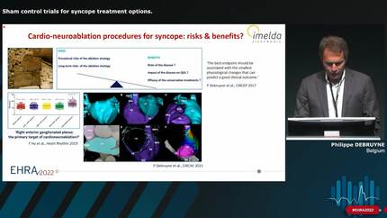 Sham control trials for syncope treatment options.