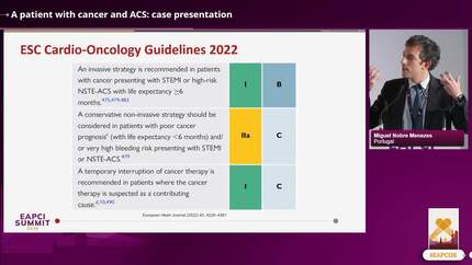 A patient with cancer and ACS: case presentation