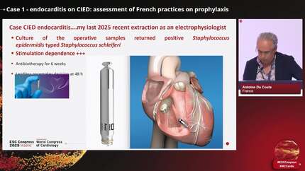 Case 1 - endocarditis on CIED: assessment of French practices on prophylaxis