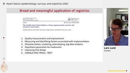 Heart failure epidemiology: surveys and registries 2021