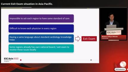 Current Exit Exam situation in Asia Pacific.