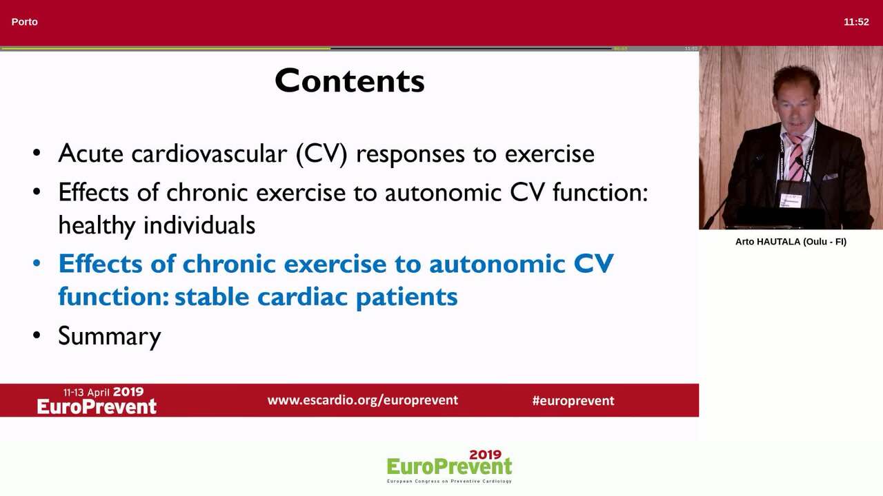 Effects of physical activity and exercise on cardiovascular autonomic function in healthy individuals and cardiac patients.