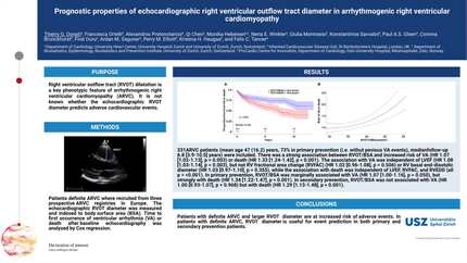 Prognostic properties of echocardiographic right ventricular outflow tract diameter in arrhythmogenic right ventricular cardiomyopathy