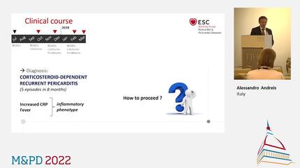 Case 1. Corticosteroid-dependent recurrent pericarditis
