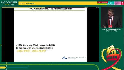 CT derived fractional flow reserve.