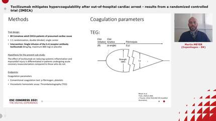 Tocilizumab mitigates hypercoagulability after out-of-hospital cardiac arrest - results from a randomized controlled trial (IMICA)