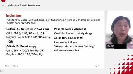 Late Breaking Trials in Hypertension