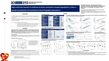 Right ventricular function in moderate-to-severe ventricular tricuspid regurgitation: Is there a pseudo-normalization of conventional echocardiographic parameters?