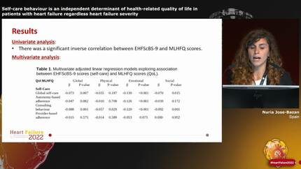 Self-care behaviour is an independent determinant of health-related quality of life in patients with heart failure regardless heart failure severity 