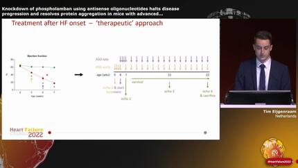 Knockdown of phospholamban using antisense oligonucleotides halts disease progression and resolves protein aggregation in mice with advanced phospholamban p.Arg14del cardiomyopathy