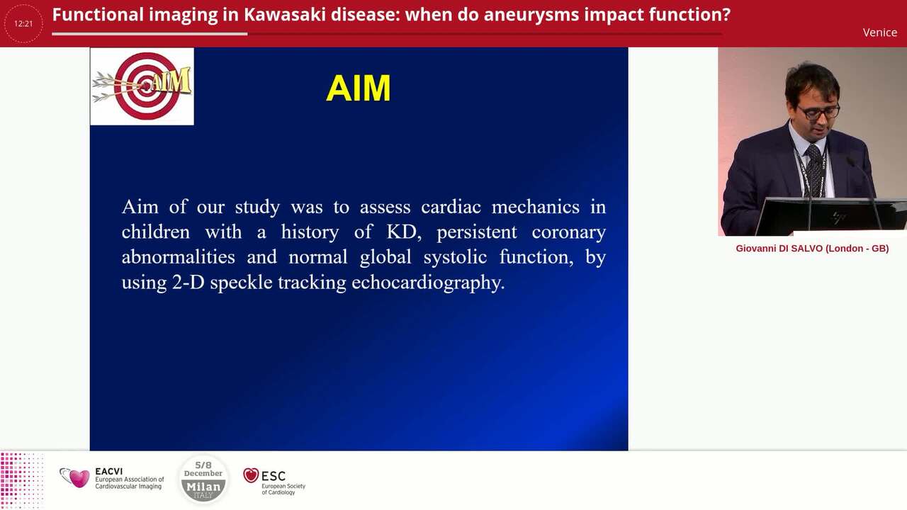 Functional imaging in Kawasaki disease: when do aneurysms impact function?