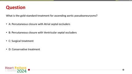 Ascending aortic pseudoaneurysm - can percutaneous treatment become the solution?