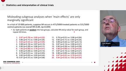 Statistics and interpretation of clinical trials