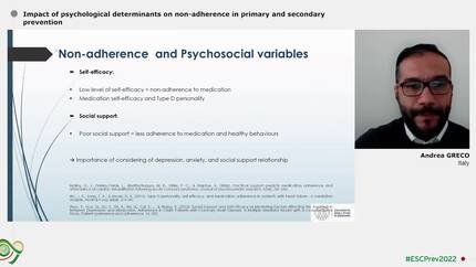 Impact of psychological determinants on non-adherence in primary and secondary prevention