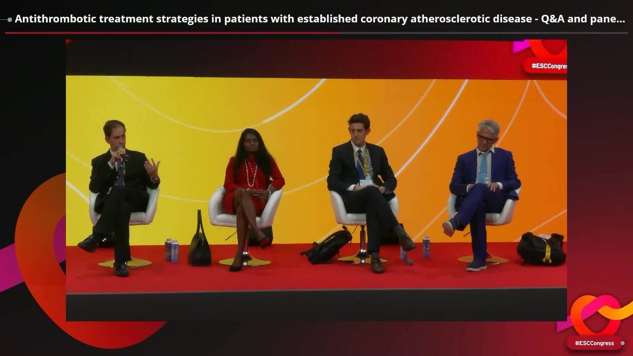 Antithrombotic treatment strategies in patients with established coronary atherosclerotic disease - Q&A and panel discussion.